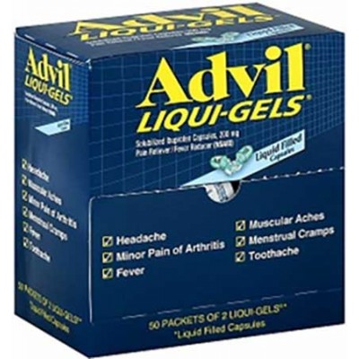 ADVIL LIQUID GELS Medicine Singles 50CT/Pack